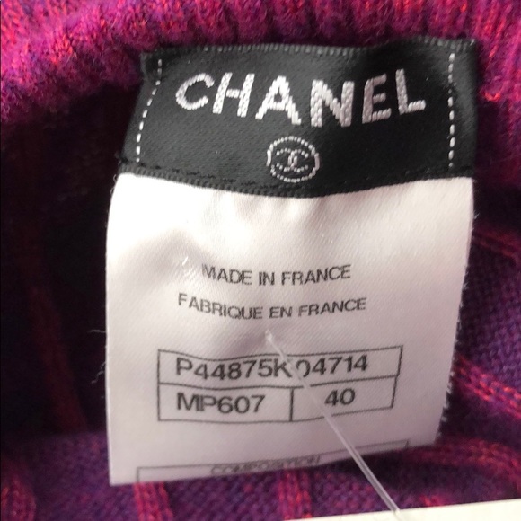 NWT CHANEL Scarf Neck Sweater - Picture 6 of 12
